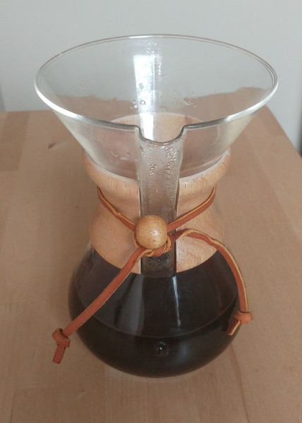 Chemex after removing the filter